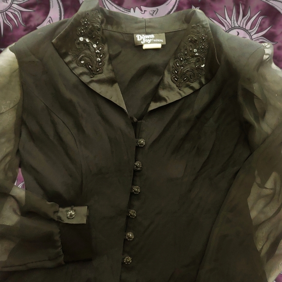 vintage 90s black dress - Picture 5 of 16